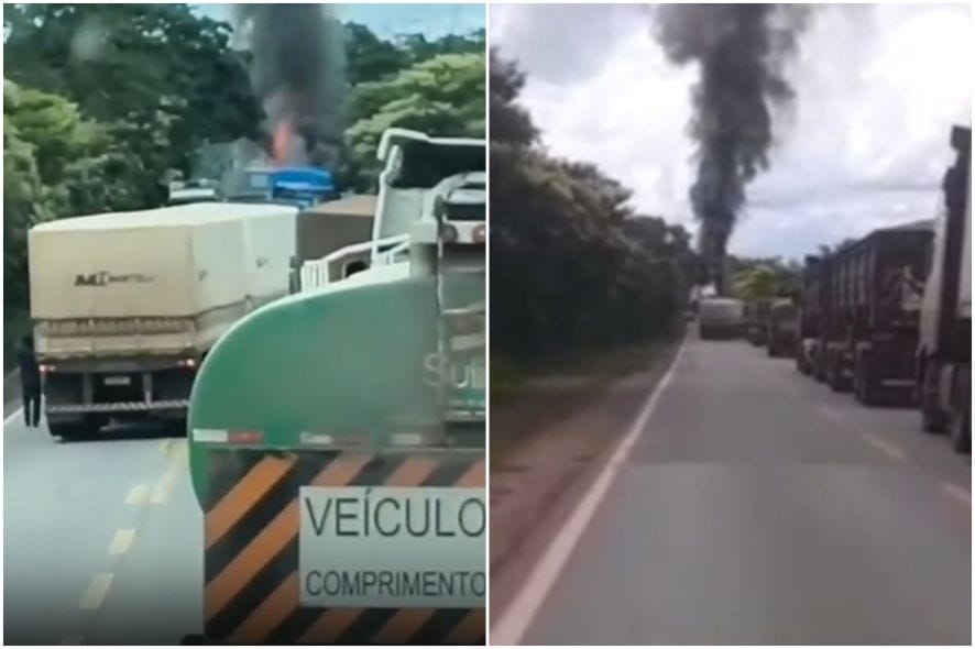 Colisão entre três caminhões na BR-364 deixa um morto e um ferido em Jangada