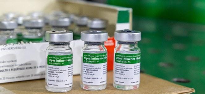 SES distribui mais de 619 mil doses da vacina contra influenza