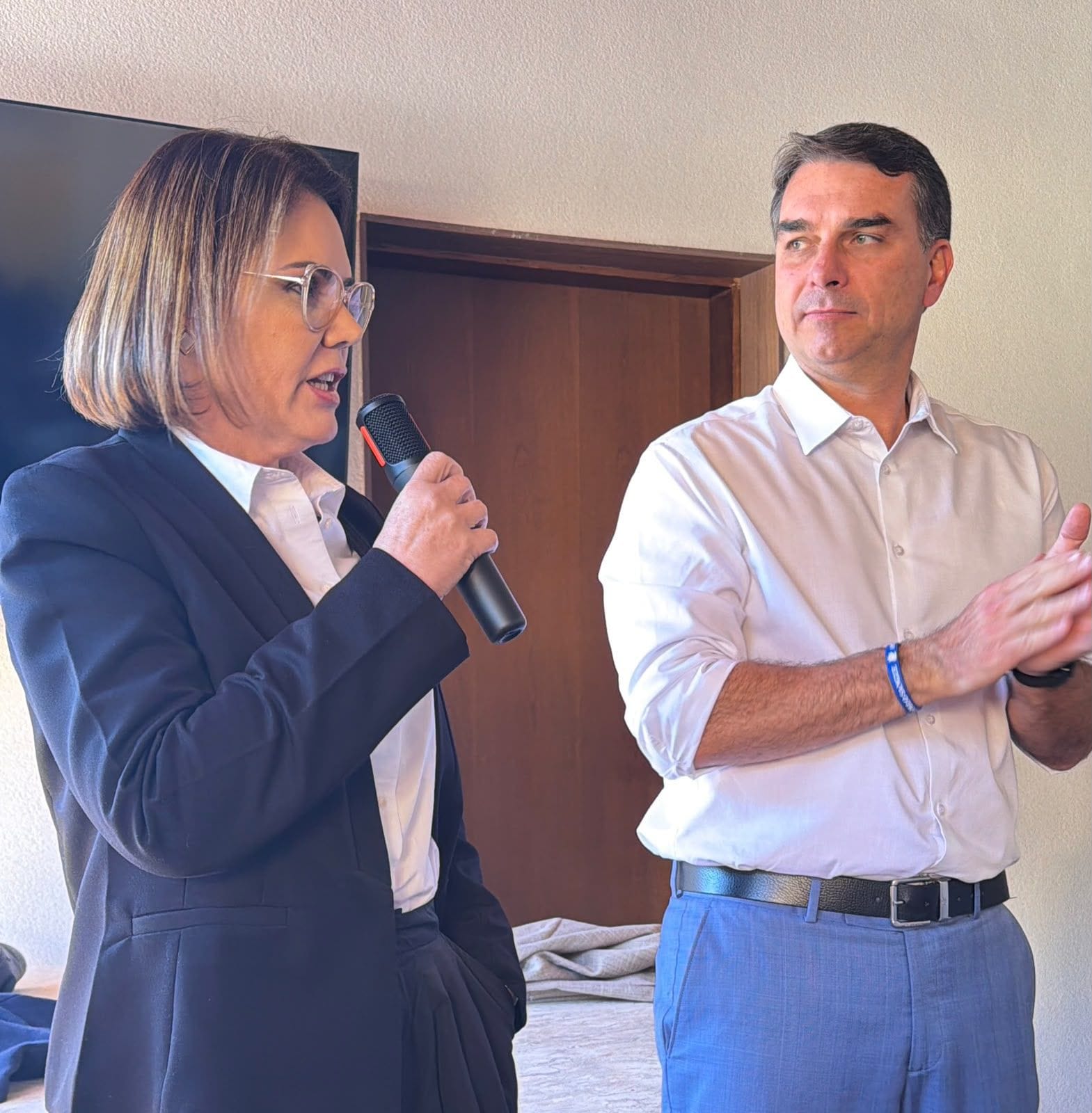 Coronel Fernanda contribui para plano de governo de Flávio Bolsonaro