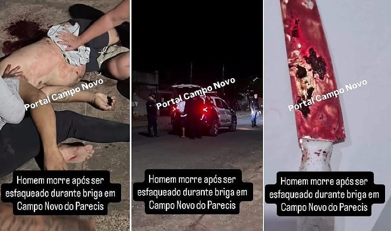 Briga termina com homem morto a facadas e mulher ferida em Campo Novo