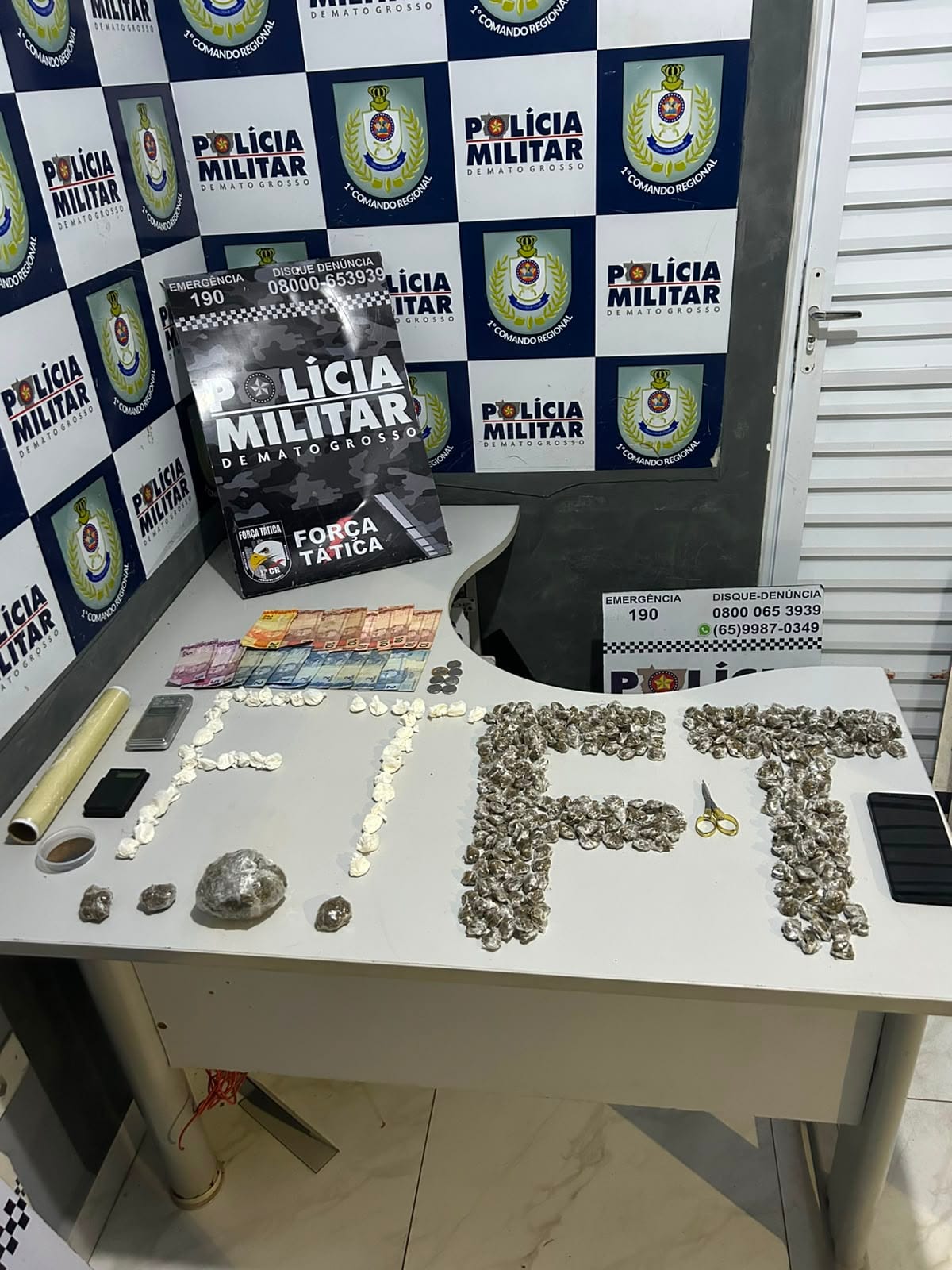 Força Tática apreende adolescente com 383 porções de entorpecentes em Cuiabá