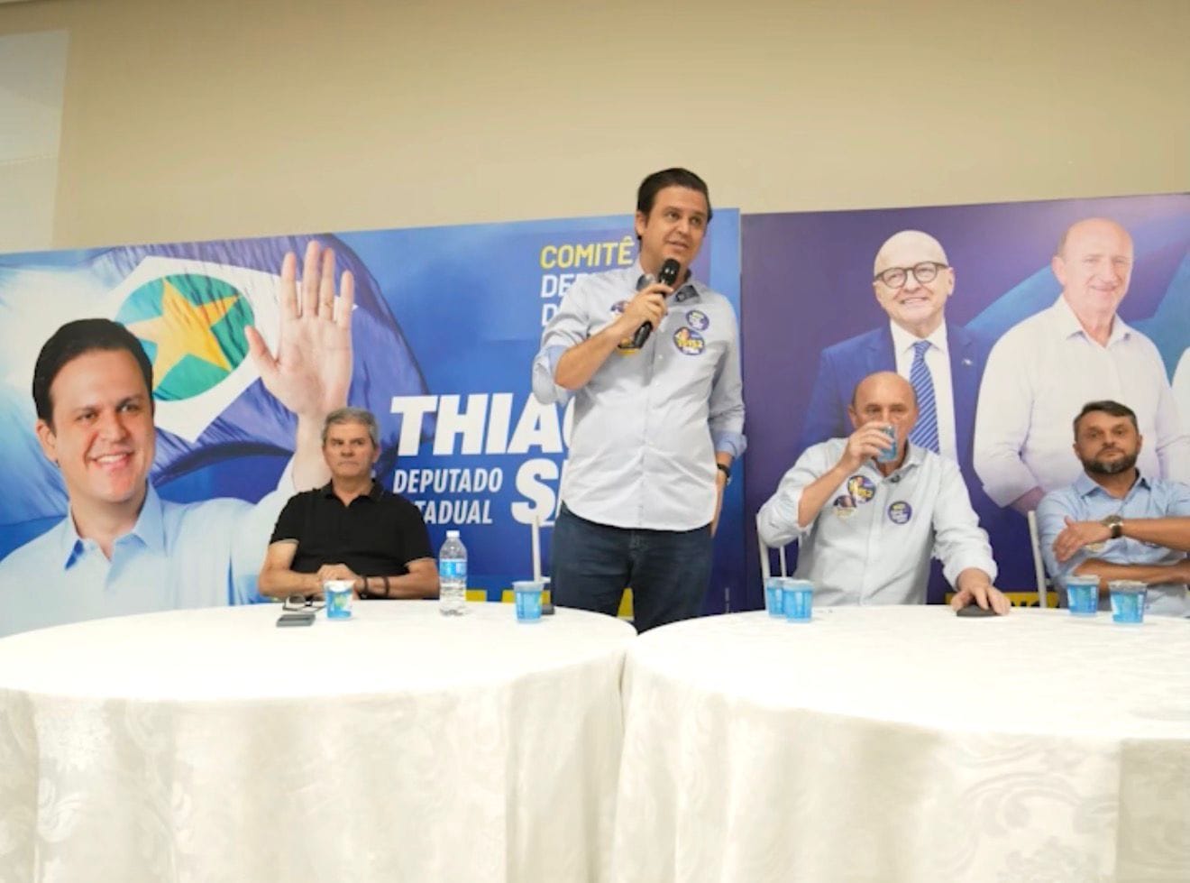 Deputado do MDB, Thiago Silva declara apoio a Pivetta