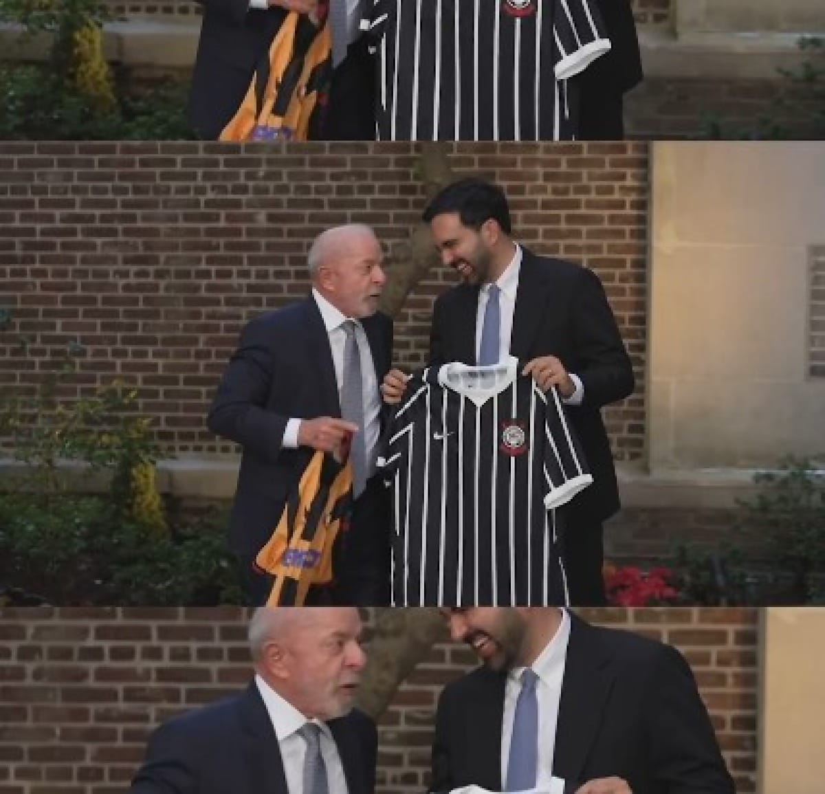 Lula presenteia prefeito de NY com camisa do Corinthians e discute pobreza antes de reunião da ONU