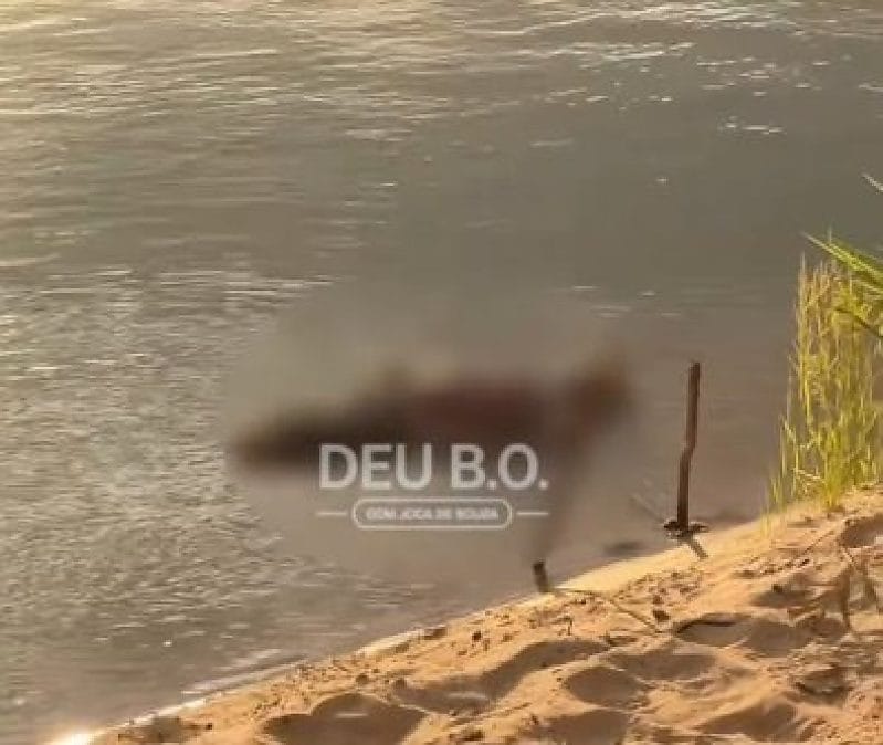 Banhistas encontram corpo boiando no Rio Paraguai, em Cáceres