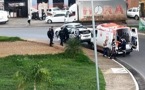 Câmera auxilia polícia a prender homem que esfaqueou mulher em viaduto de Cuiabá