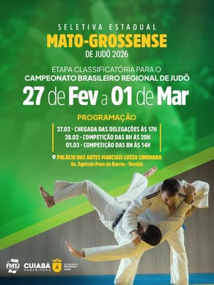 Seletiva Mato-Grossense de Judô reúne 350 atletas em Cuiabá e define vaga para o Brasileiro
