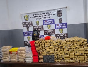 Força Tática apreende 141 quilos de drogas e causa prejuízo de R$ 2,5 milhões