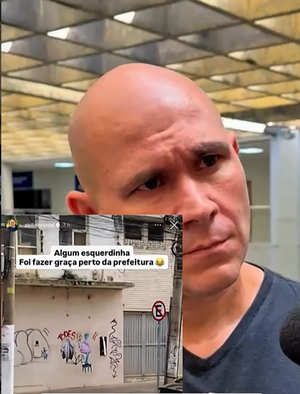 Abilio reage a pichação e chama autores de "petistas burros"
