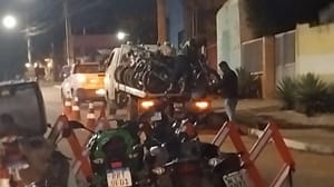 Guarda Municipal remove 18 motocicletas durante Operação na região do bairro Santa Maria