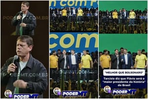 Tarcísio diz que Flávio será o "maior presidente da história" do Brasil