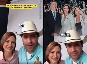 Michelle declara apoio a Boava e o chama de “candidato do capitão” em MT
