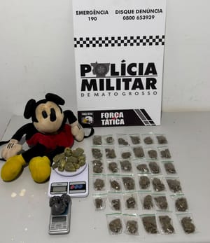 Força Tática apreende irmãos adolescentes com 47 porções de drogas em residência