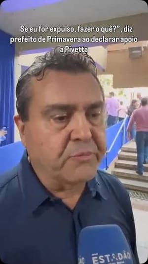 Prefeito desafia direção do partido e mantém apoio a Pivetta: “Se me expulsar, fazer o quê?”