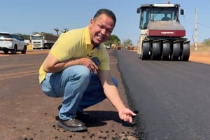 Cláudio elogia obra de Rodoanel em Rondonópolis; R$ 74 milhões investidos